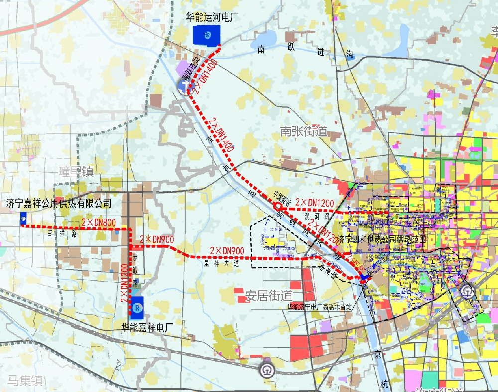 濟寧四和供熱有限公司熱源替換工程DN1400供熱管網設計(長輸管網）